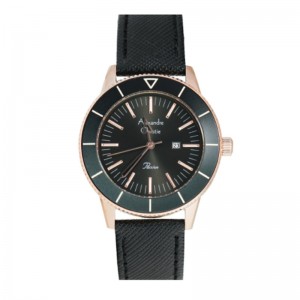Alexandre Christie AC 5002 Rosegold Black Leather LDLRGBA Passion